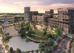 CGI image of future Brabazon area in North Bristol